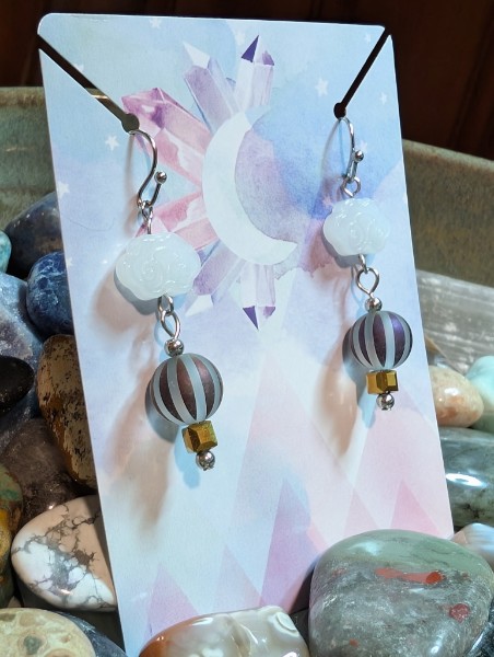 Custom wire-wrapped earring collection